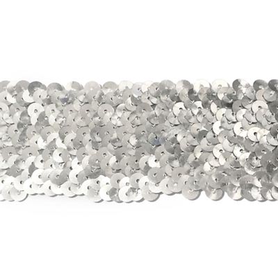 5 soros elasztikus flitterbortni, 4,5 cm széles